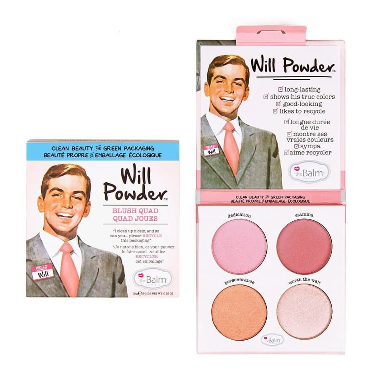 Will Powder Blush Quad paleta róży do policzków