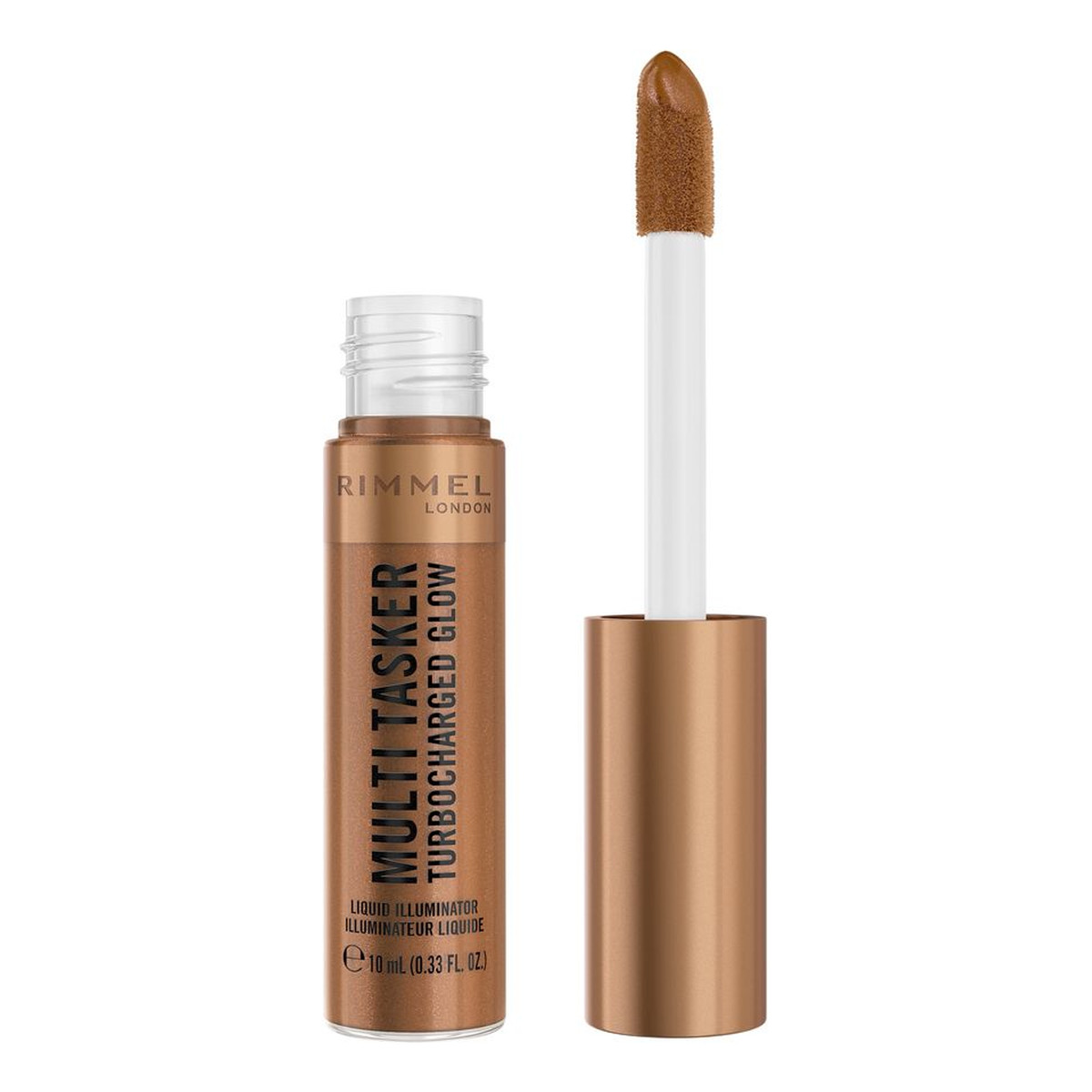 Rimmel Multi Tasker Turbocharged Glow rozświetlający bronzer w płynie 10ml