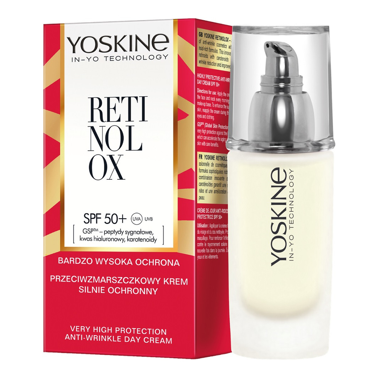 Yoskine Retinolox Krem silnie ochronny na dzień spf50+ 30ml