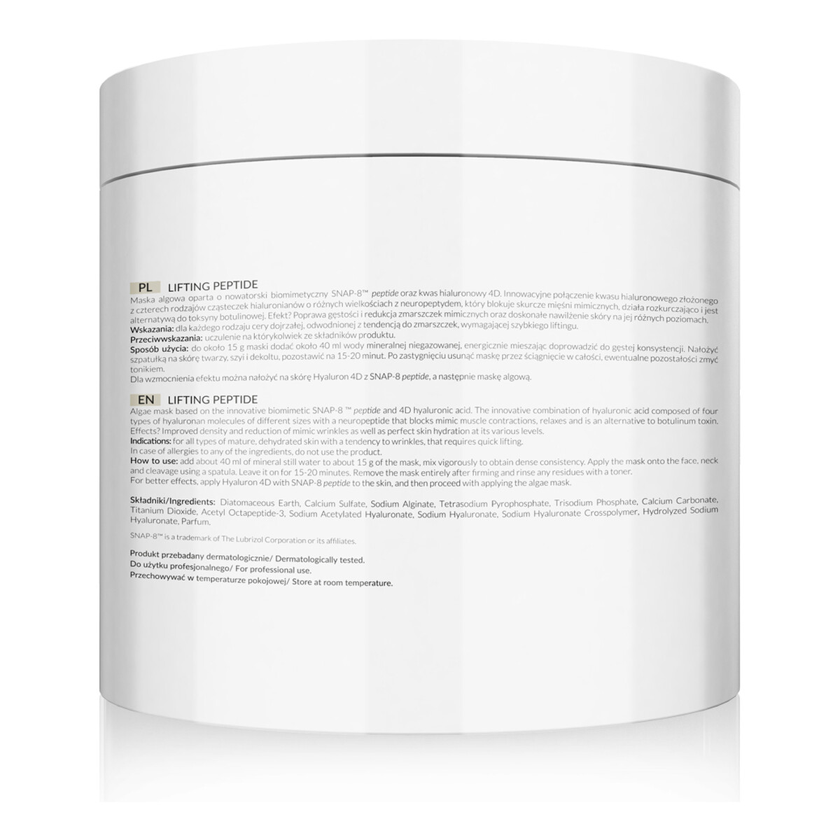 Apis Lifting Peptide Liftingująco-napinająca maska algowa z SNAP-8™ peptydy 200g