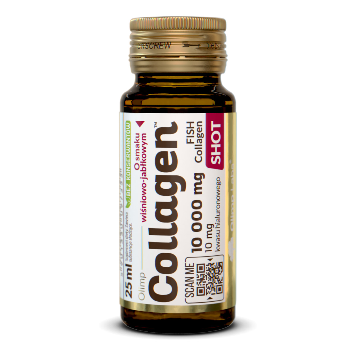 Olimp Labs Collagen Stawy Shot suplement diety Wiśnia-Jabłko 25ml