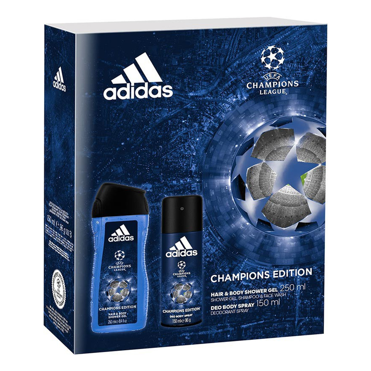 Adidas Champions Edition zestaw prezentowy męski 250ml