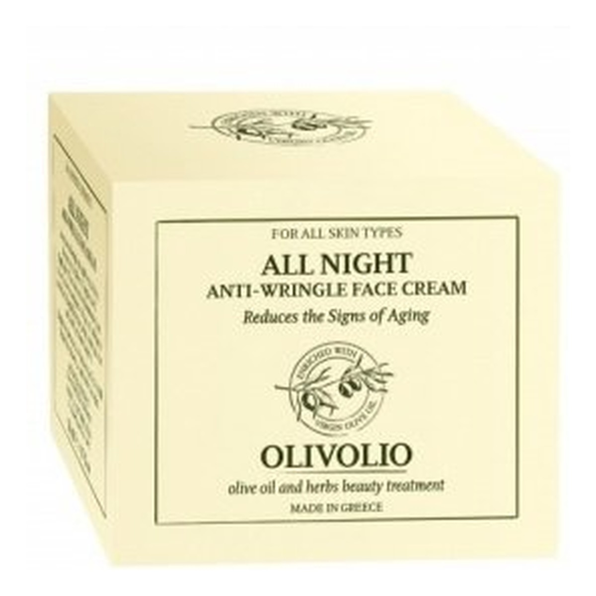 Olivolio All Night Anti-Wrinkle Face Cream Przeciwzmarszczkowy krem do twarzy na noc z organiczną oliwą z oliwek 50ml