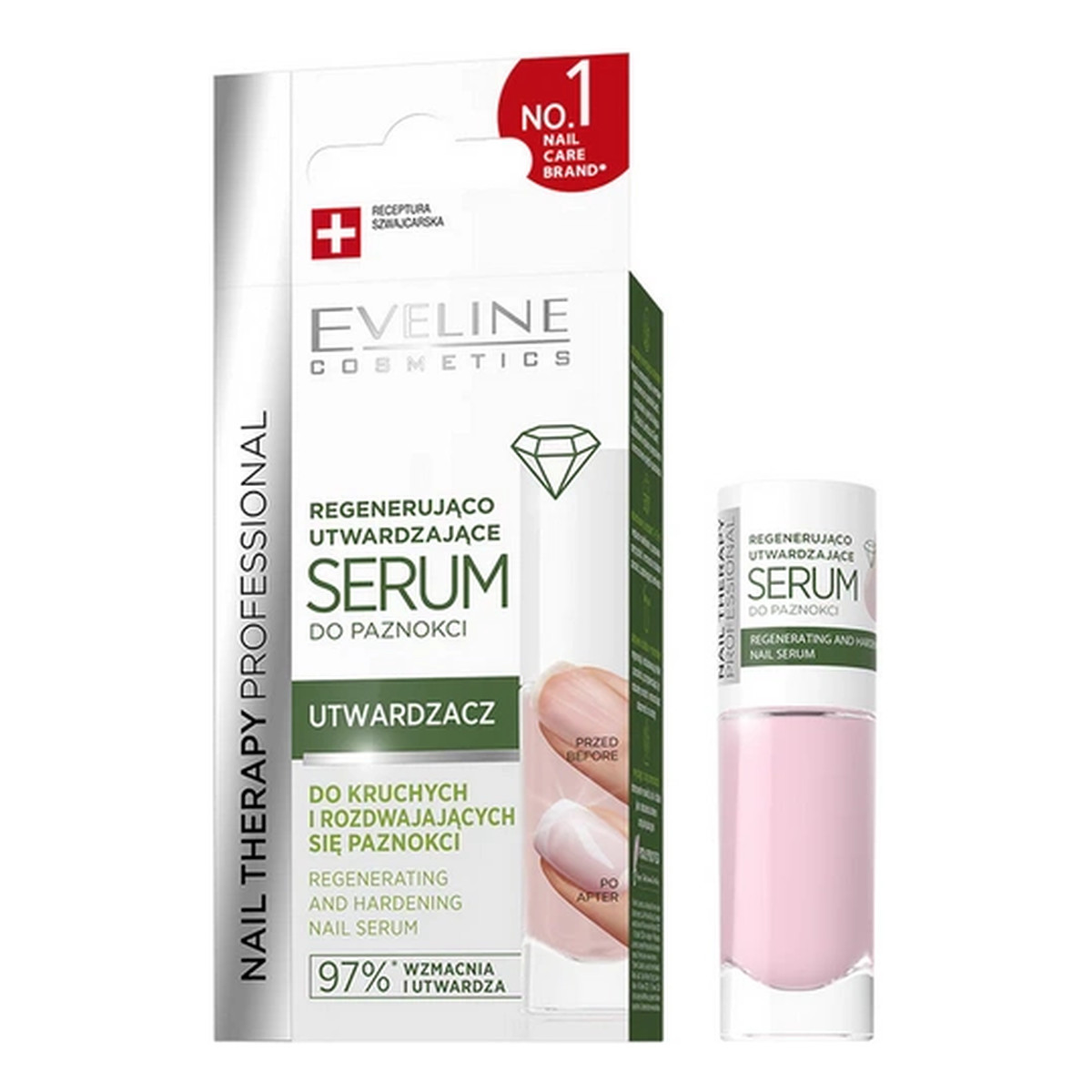 Eveline Nail Therapy Regenerująco utwardzające serum do paznokci 8ml