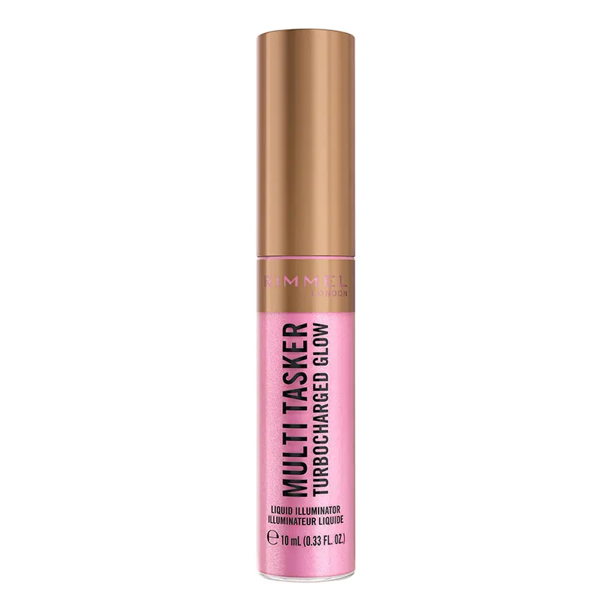 Rimmel Multi Tasker Turbocharged Glow rozświetlający róż w płynie 10ml