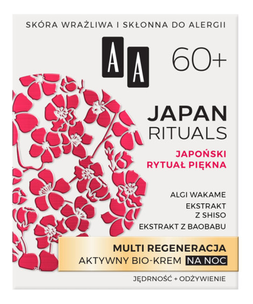 MULTI REGENERACJA AKTYWNY BIO-KREM do twarzy NA NOC 60+
