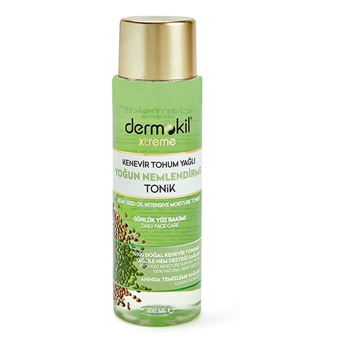 Dermokil Xtreme hemp seed oil intensive moisture toner intensywnie nawilżający tonik do twarzy 200ml