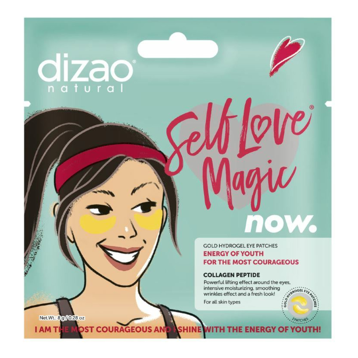 Dizao Self love Hydrożelowe płatki pod oczy Kolagen i peptydy 8g