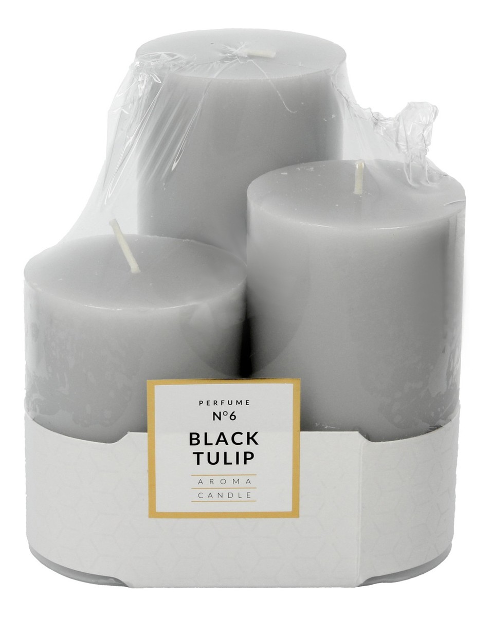 Świeca zapachowa Glass Classic Perfume nr 6 Black Tulip 1op.-3szt