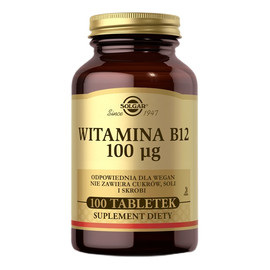 Witamina b12 suplement diety 100 tabletek