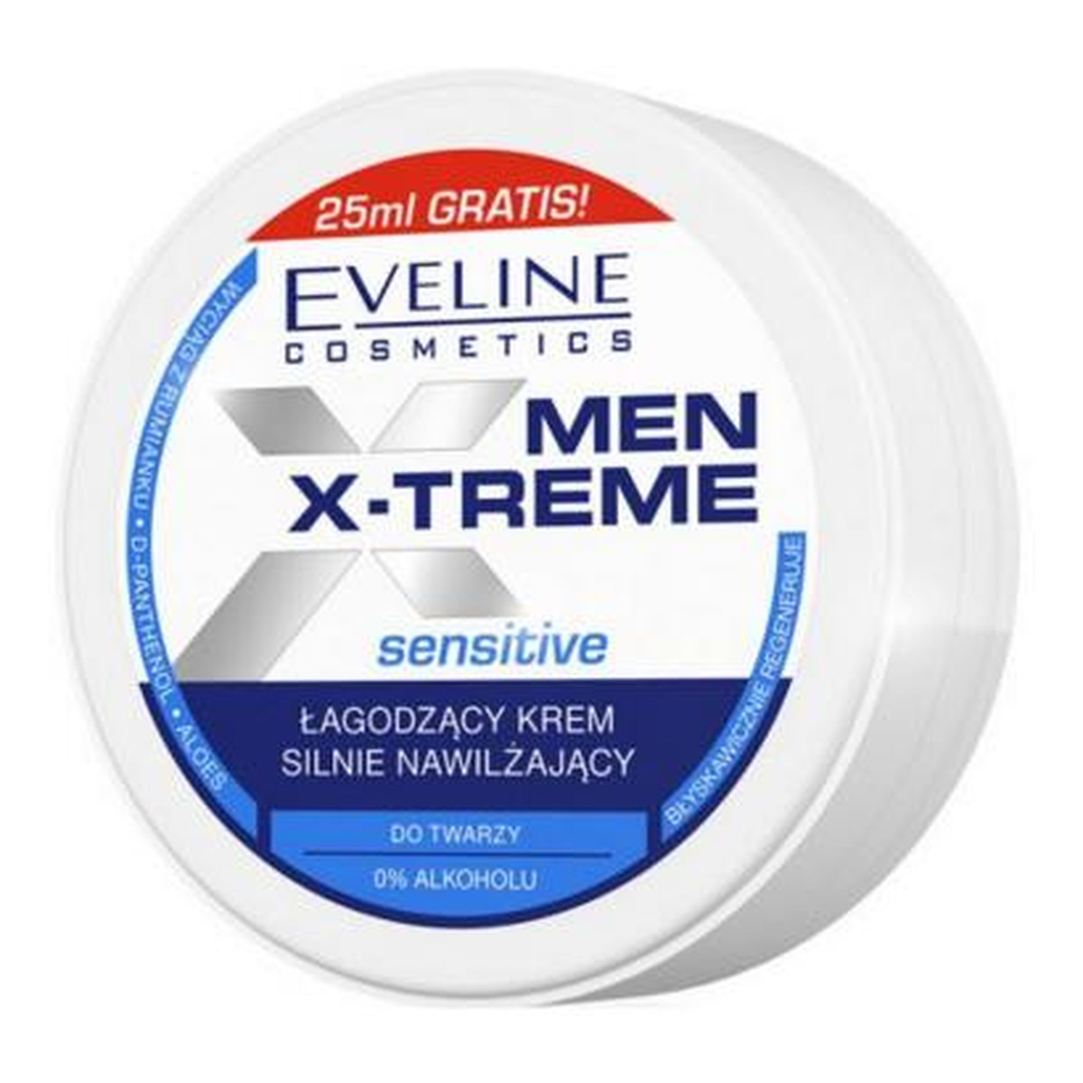 Eveline Men X-Treme Sensitive łagodzący krem silnie nawilżający do twarzy 100ml