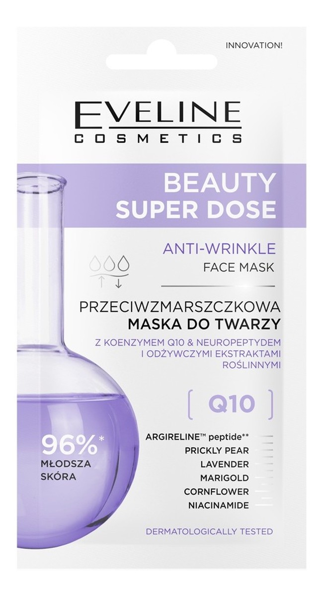 przeciwzmarszczkowa Maska do twarzy Q10