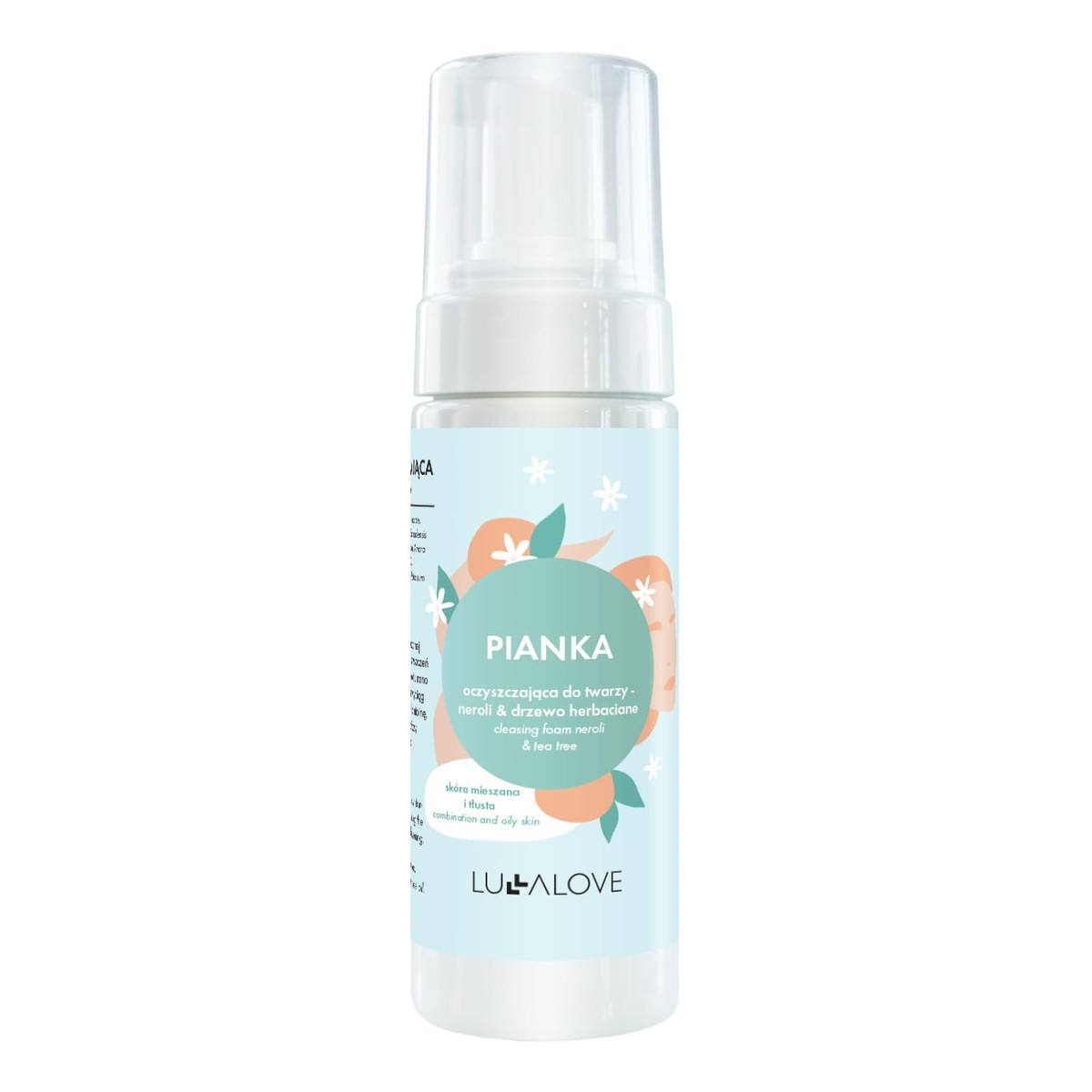 Lullalove Specjalistyczna pianka oczyszczająca Neroli & Drzewo herbaciane - skóra tłusta i mieszana 150ml