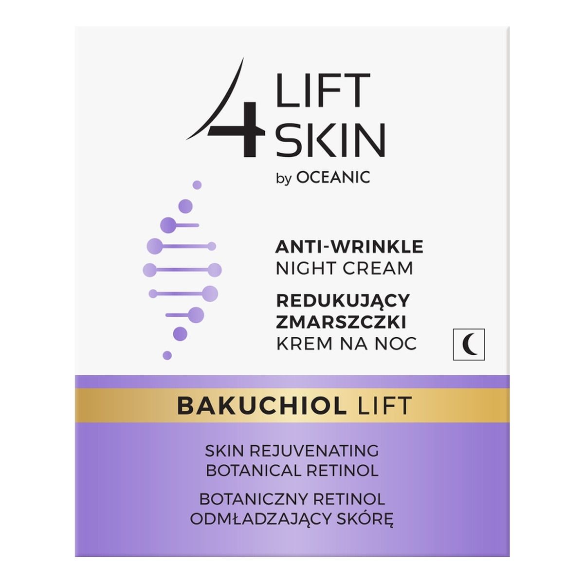 Lift 4 Skin Bakuchiol Lift redukujący zmarszczki krem na noc Botaniczny Retinol 50ml