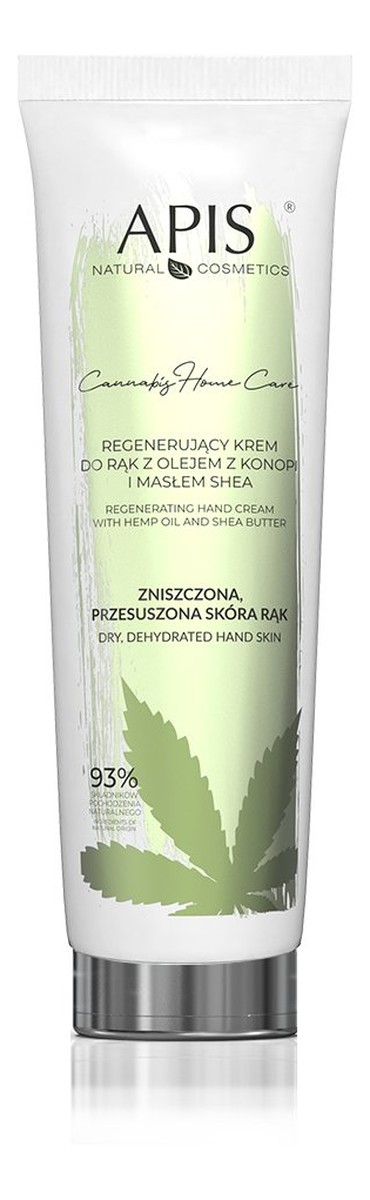 Krem do rąk regenerujący z olejem z konopi i masłem shea