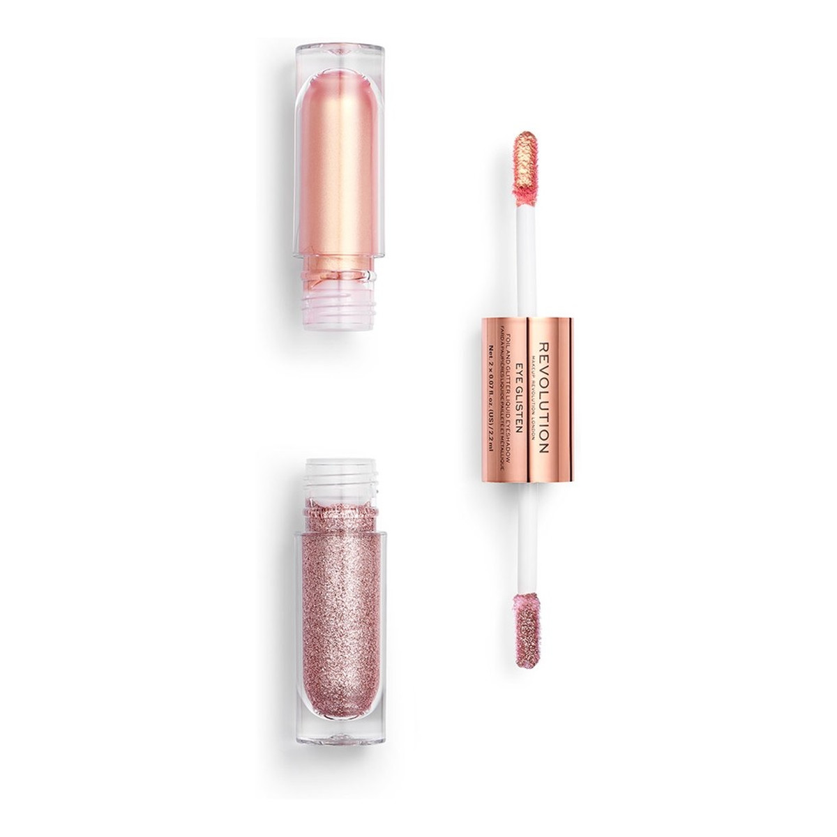 Makeup Revolution Eye Glisten Podwójny Cień w Płynie