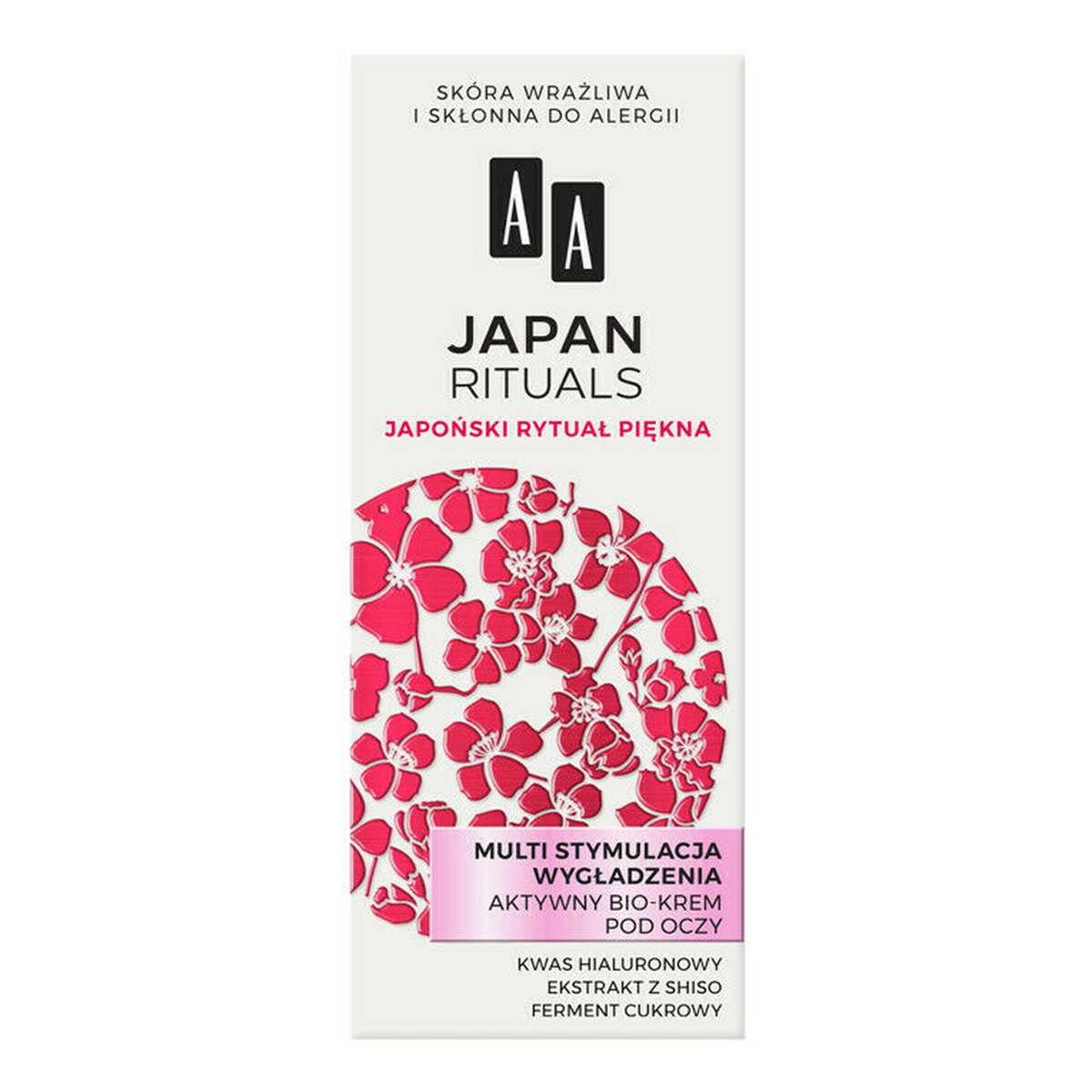 AA Japan Rituals multi stymulacja wygładzenia aktywny bio-krem pod oczy 15ml