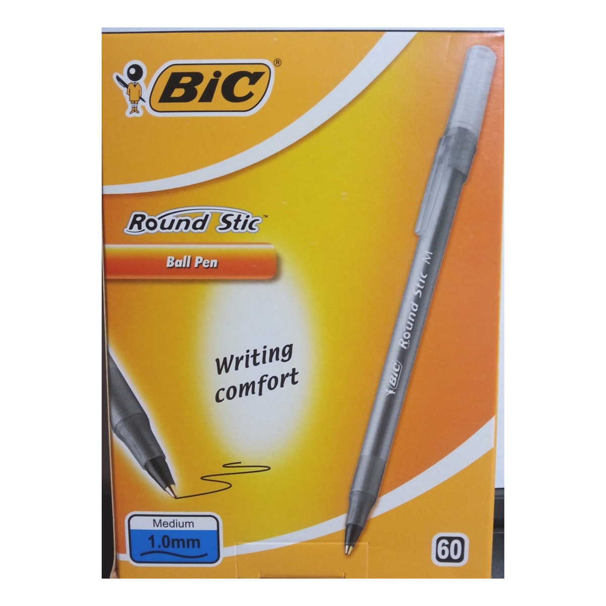 Bic Długopis Round Stic czarny czarny 60 szt.