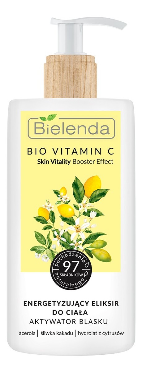 Bio vitamin c energetyzujący eliksir do ciała aktywator blasku