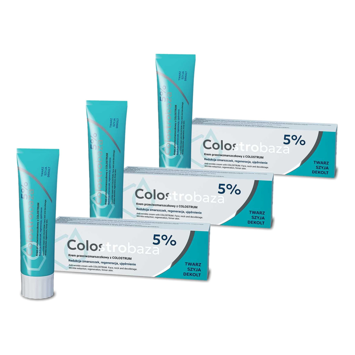 Colostrobaza 5% Krem przeciwzmarszczkowy z COLOSTRUM 3x30g