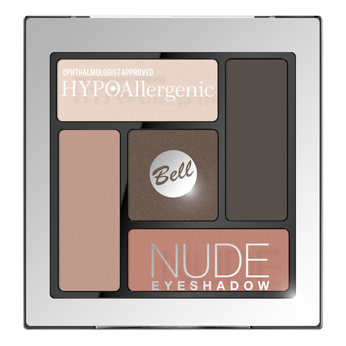 Bell Hypoallergenic Cienie do powiek Nude satynowo-kremowe