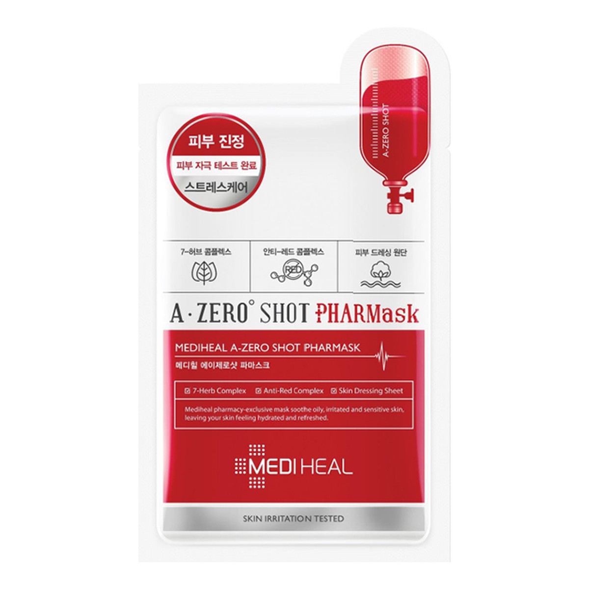 Mediheal A-Zero Shot maska w płachcie do skóry tłustej i zaczerwienionej 23ml