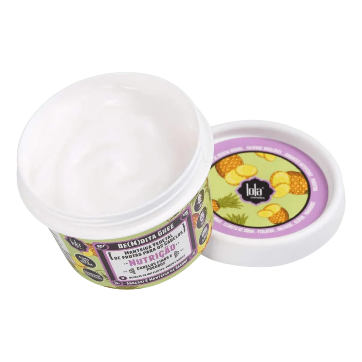 Lola Cosmetics Be(M)dita Ghee Nawilżająca maska do włosów z Ananasem i Masłem Bacuri 100g