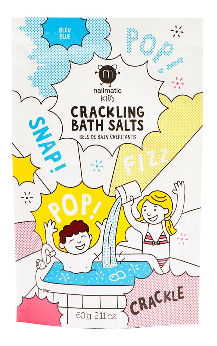 Kids crackling bath salts musująca sól do kąpieli dla dzieci blue