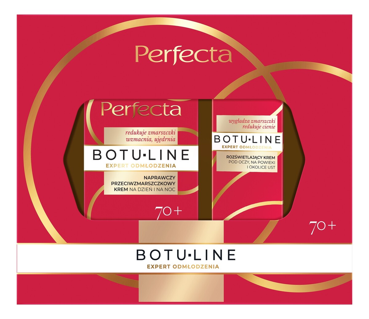 Zestaw świąteczny kosmetyków do pielęgnacji twarzy 70+