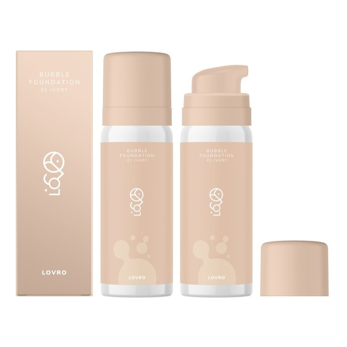 Lovro Bubble Foundation podkład o napowietrzonej rozświetlającej formule 50ml