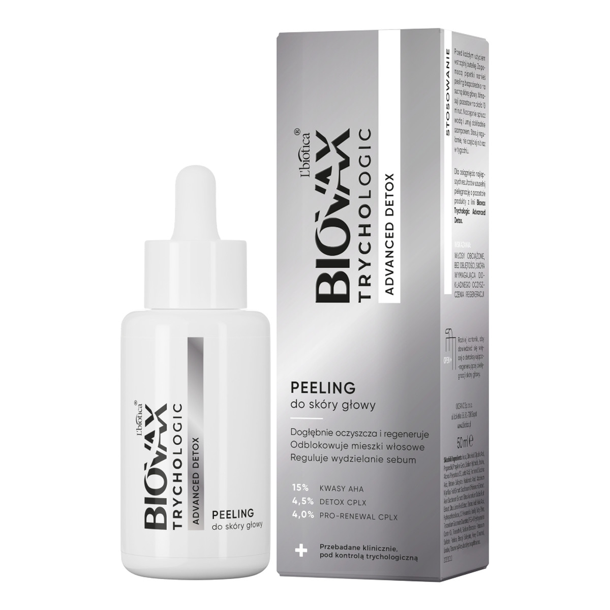 Biovax Trychologic advanced detox peeling do skóry głowy 50ml