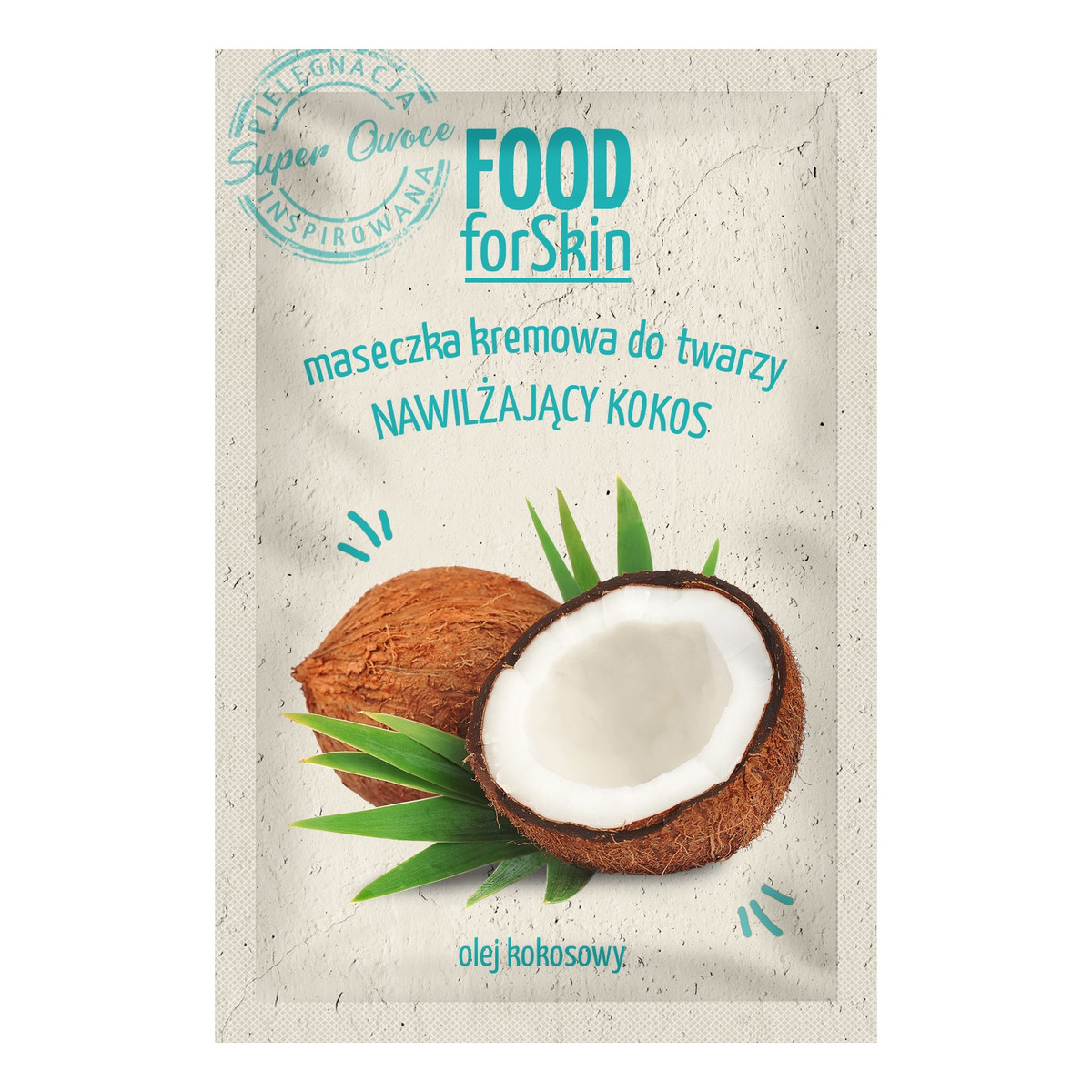 Marion Food for Skin Maseczka kremowa do twarzy nawilżający Kokos 6ml