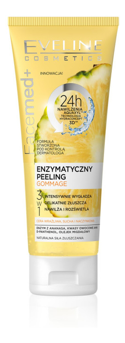 peeling enzymatyczny Ananas i Kwasy owocowe do cery wrażliwej