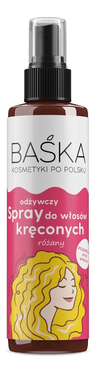 Spray odżywczy do włosów kręconych Różany