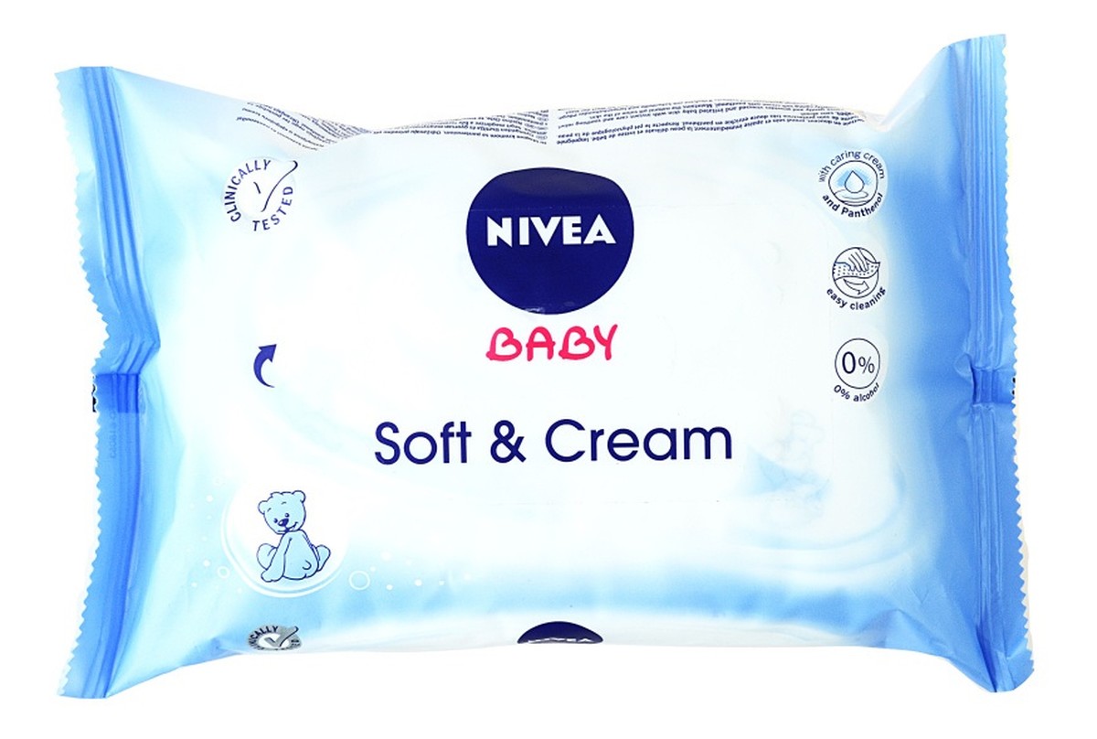 Soft & Cream chusteczki pielęgnacyjne dla dzieci 63szt.