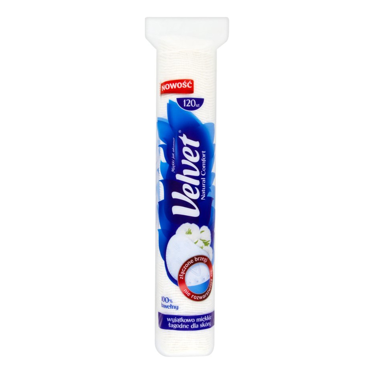 Velvet Natural Comfort płatki kosmetyczne 120szt
