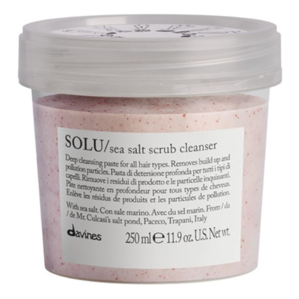 Davines Essential Haircare SOLU Sea Salt Scrub Cleanser peeling do skóry głowy 250ml