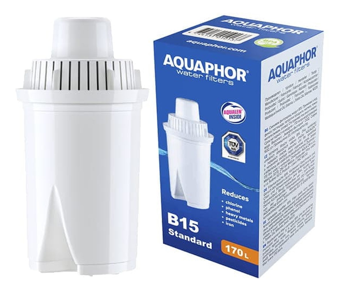 Uniwersalny wkład filtrujący Aquaphor B15 Standard Wydajność 170L