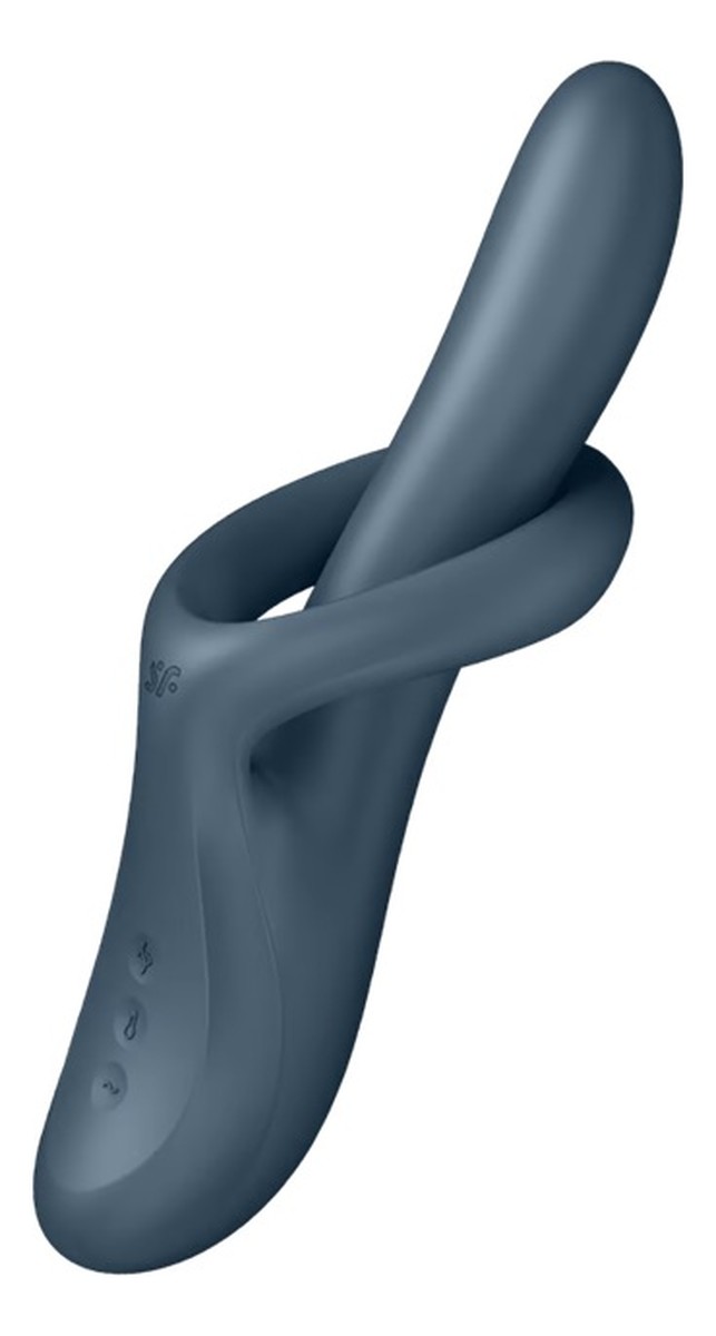 Heat flex 4 wibrator rotacyjny z funkcją podgrzewania grey