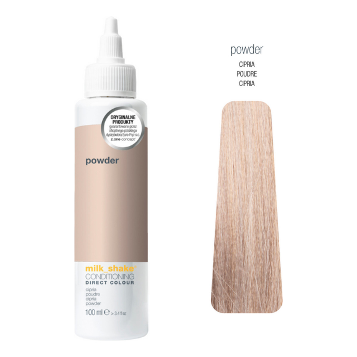 Milk Shake Direct colour Koloryzująca odżywka do włosów Pudrowy Powder 100ml