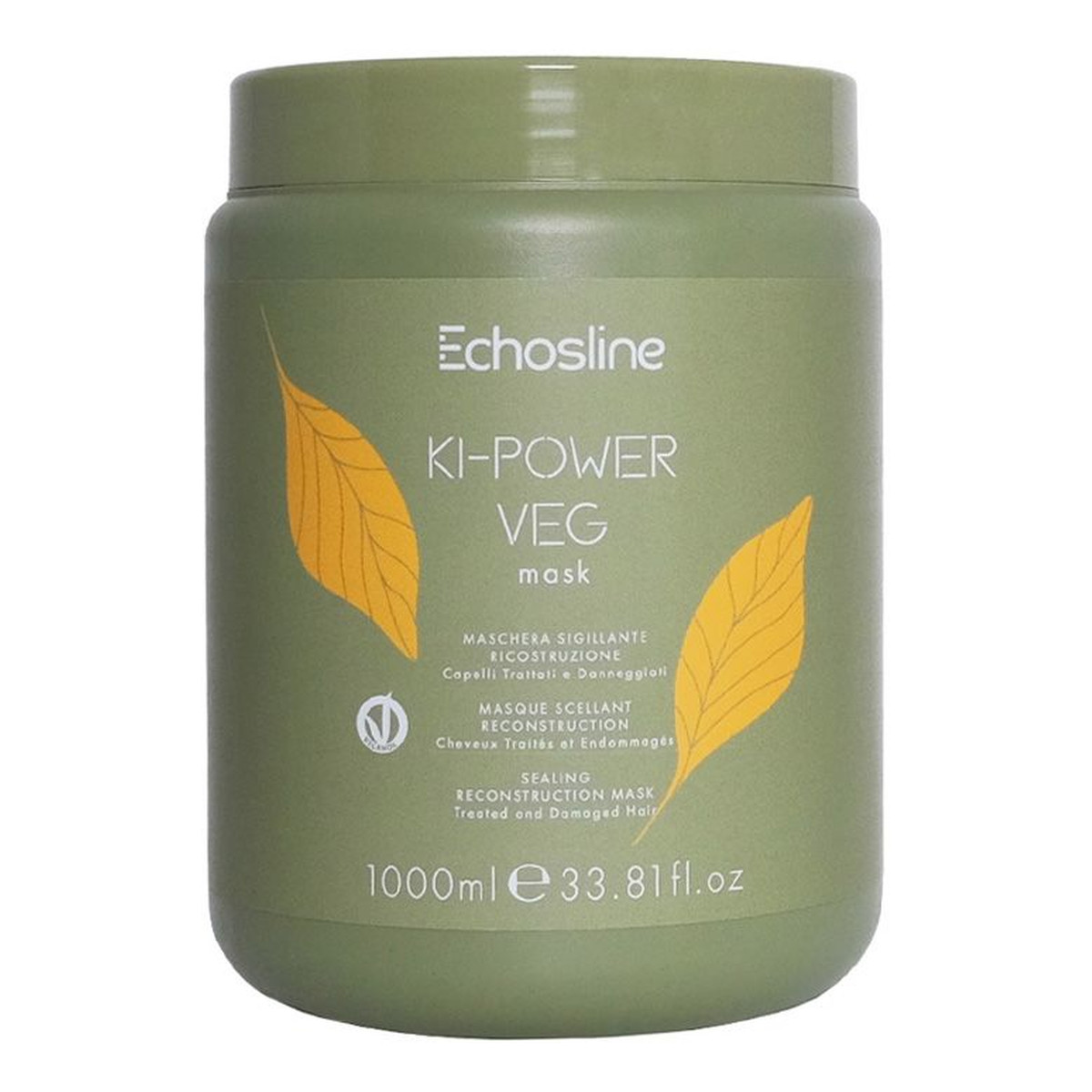 Echosline Ki-power veg mask intensywnie odbudowująca maska do włosów 1000ml