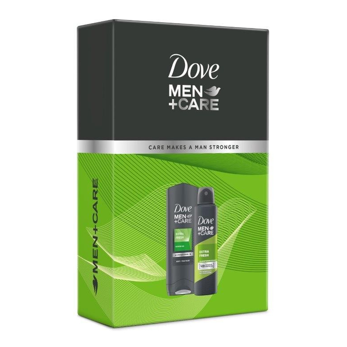 Dove Men+Care Zestaw prezentowy Extra Fresh (dezodorant w sprayu 150ml+żel pod prysznic 400ml) 400ml