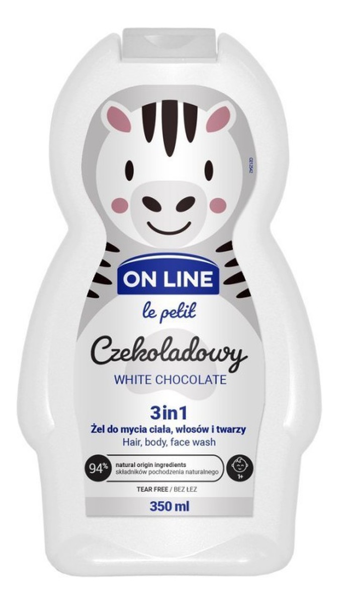 Żel do mycia ciała,włosów i twarzy 3w1 dla dzieci Czekoladowy