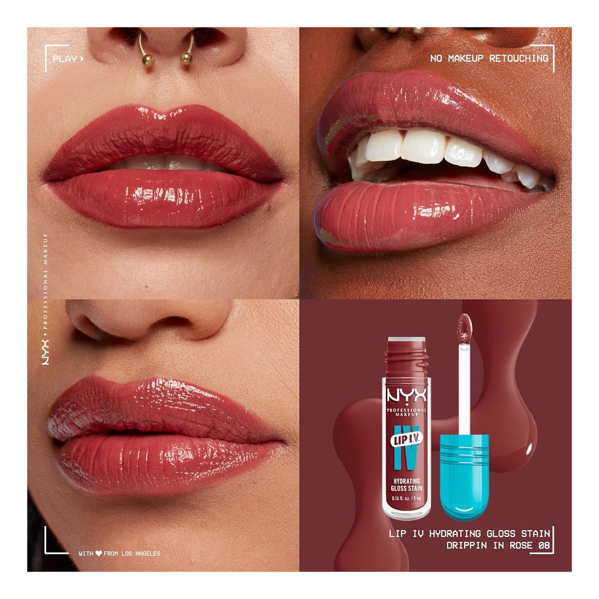 NYX Professional MakeUp Lip IV Nawilżająco pigmentujący błyszczyk do ust 5ml