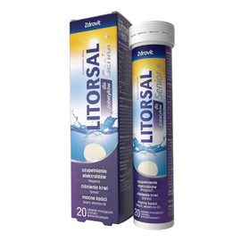 Litorsal Senior+ dla diabetyków suplement diety tabletek musujących 20 Sztuk
