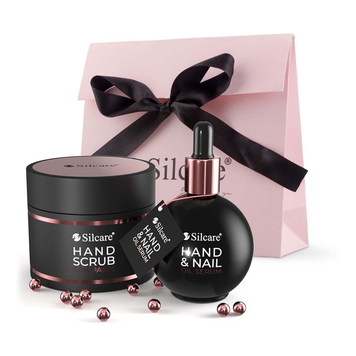 Silcare So Rose So Gold Zestaw kosmetyków do dłoni : Serum 75ml+pasta peeling 150ml