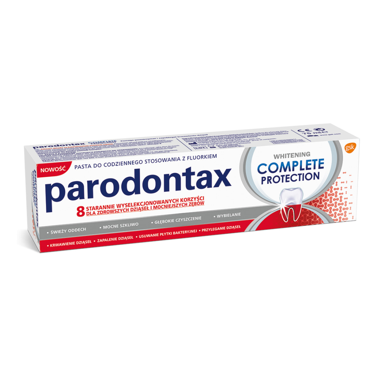 Parodontax Complete protection toothpaste pasta do zębów whitening 75ml