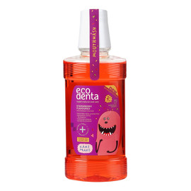 Strawberry flavoured mouthwash for kids płyn do płukania jamy ustnej dla dzieci o smaku truskawkowym