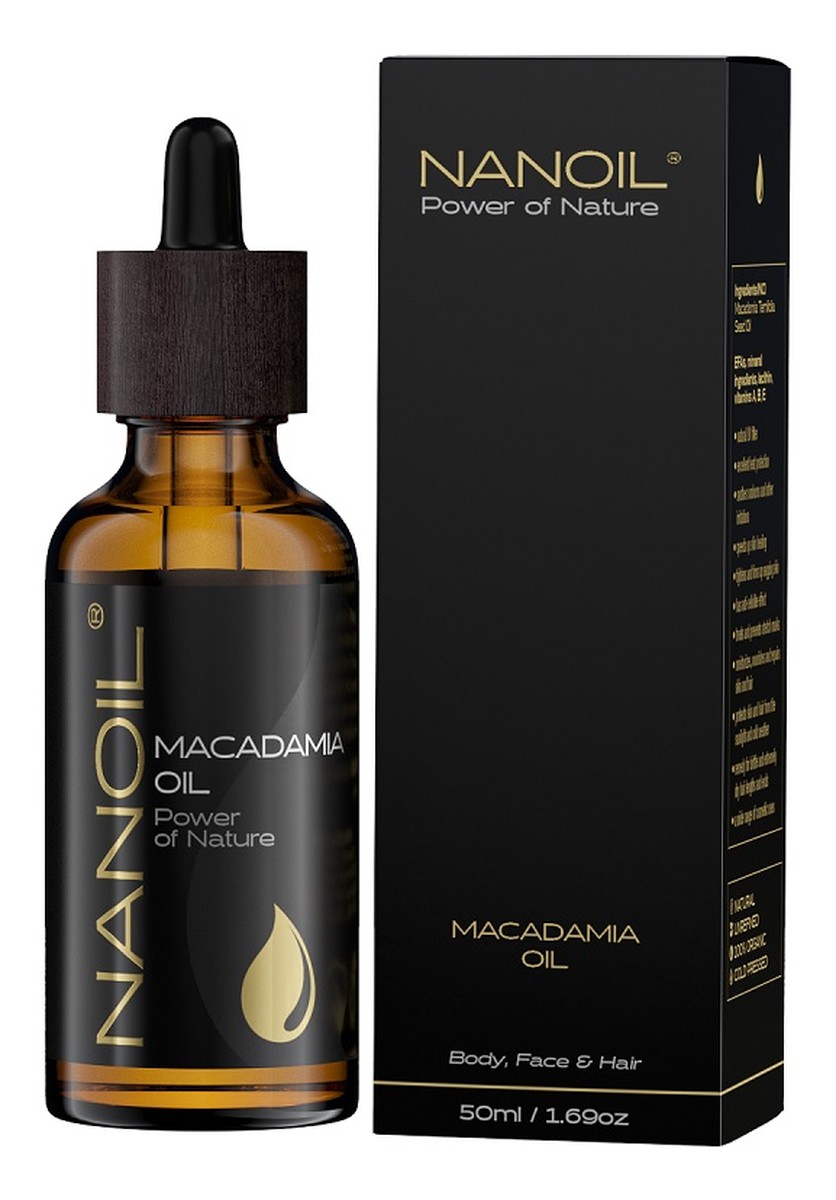 Macadamia Oil olejek makadamia do pielęgnacji włosów i ciała