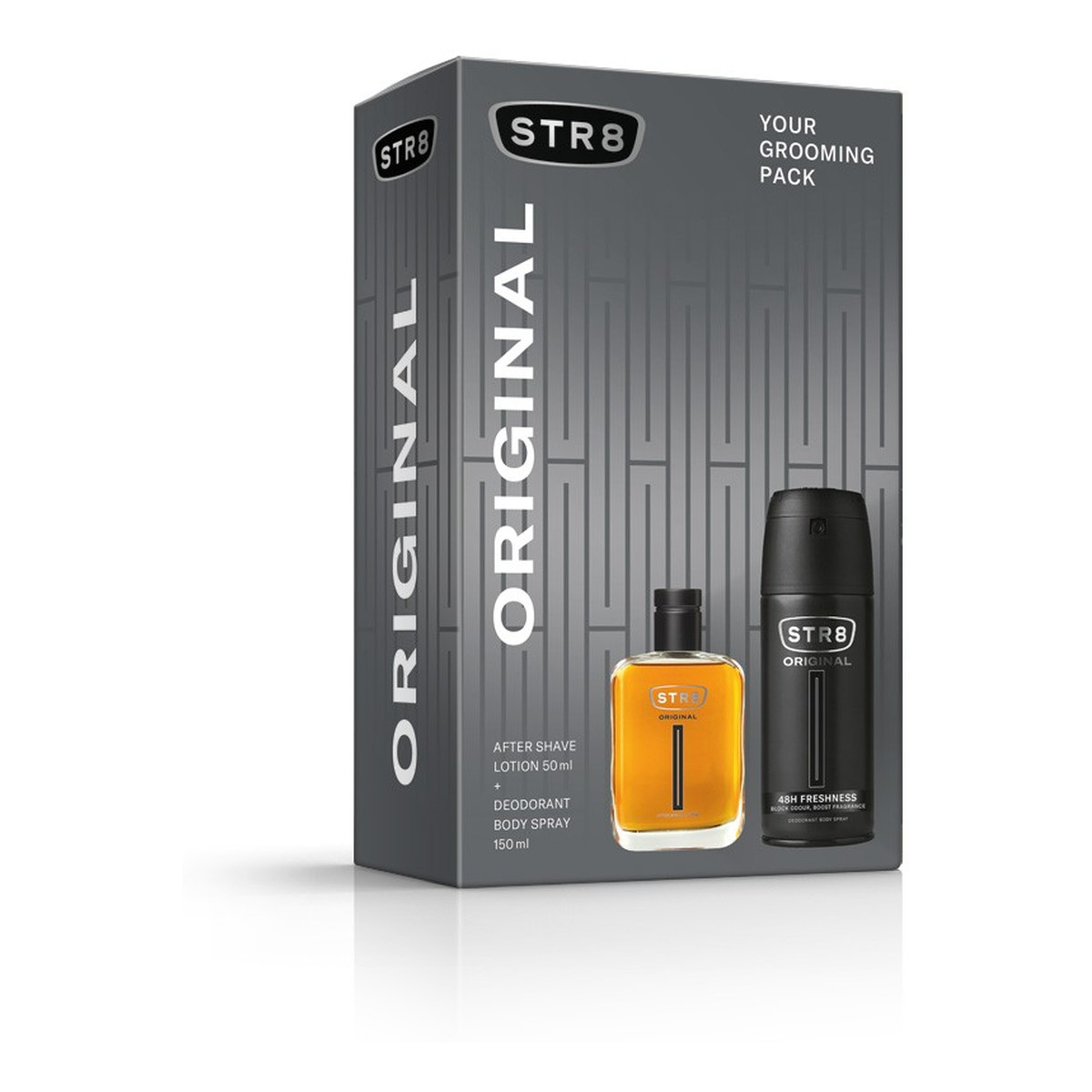 STR8 Zestaw prezentowy original (woda po goleniu 50ml+deo spray 150ml)